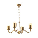 Effie 27-in Brushed Gold/Opal Glass Socket Chandelier - CH558427BGOP