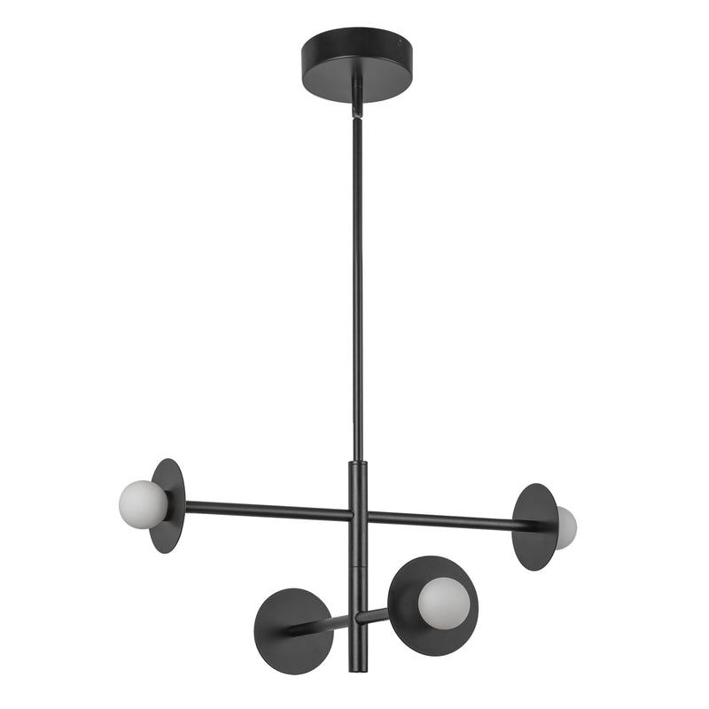 Elixir 22-in Black LED Chandelier - CH15504-BK-UNV