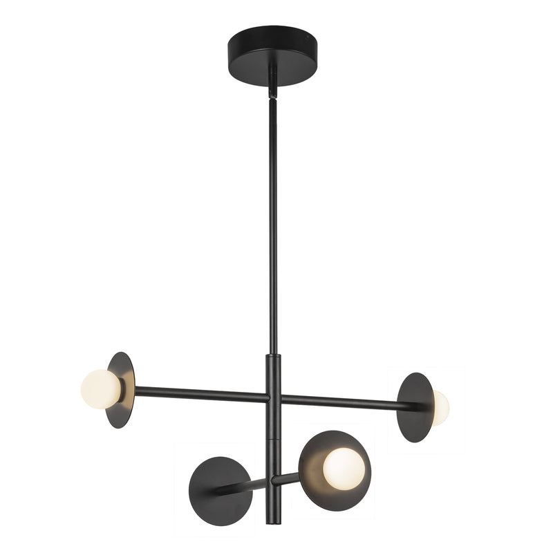Elixir 22-in Black LED Chandelier - CH15504-BK-UNV