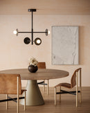 Elixir 22-in Black LED Chandelier - CH15504-BK-UNV