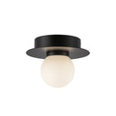 Elixir 6-in Black LED Flush Mount - FM15506-BK-UNV