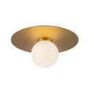 Elixir 10-in Brushed Gold LED Flush Mount - FM15510-BG-UNV