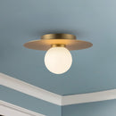 Elixir 10-in Brushed Gold LED Flush Mount - FM15510-BG-UNV