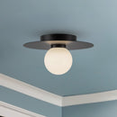 Elixir 10-in Black LED Flush Mount - FM15510-BK-UNV
