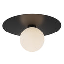 Elixir 14-in Black LED Flush Mount - FM15514-BK-UNV