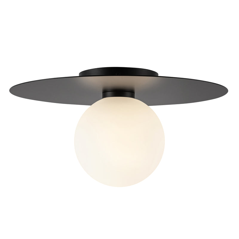 Elixir 14-in Black LED Flush Mount - FM15514-BK-UNV