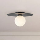 Elixir 14-in Black LED Flush Mount - FM15514-BK-UNV