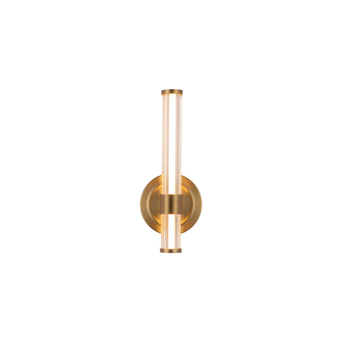 Elsie 12-in Brushed Gold LED Wall/Vanity Light - WV509012BG-UNV