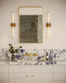 Elsie 24-in Brushed Gold LED Wall/Vanity Light - WV509024BG-UNV