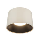 Etta 19-in Pearl White LED Flush Mount - FM16520-PW-3WCCT-UNV