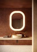 Float 37-in White LED Vanity Mirror - VM13837-WH-5CCT