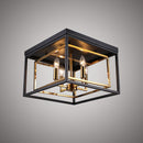 15-in Flush Mount FM1077-4AB/BK