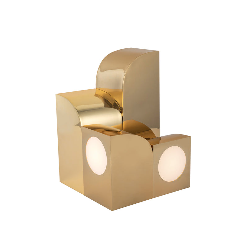 Gypsum 9-in Polished Brass LED Table Lamp - TL82412-PB
