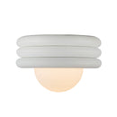Harvey 12-in Antique White Socket Semi-Flush Mount - SF426012AW