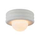 Harvey 12-in Antique White Socket Semi-Flush Mount - SF426012AW