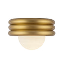 Harvey 12-in Brushed Gold Socket Semi-Flush Mount - SF426012BG