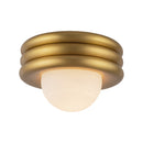 Harvey 12-in Brushed Gold Socket Semi-Flush Mount - SF426012BG