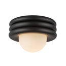 Harvey 12-in Matte Black Socket Semi-Flush Mount - SF426012MB
