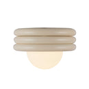 Harvey 12-in Pearl White Socket Semi-Flush Mount - SF426012PW