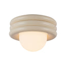 Harvey 12-in Pearl White Socket Semi-Flush Mount - SF426012PW