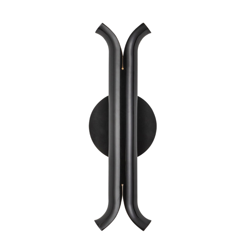 Husk 14-in Glossy Black LED Wall Sconce - WS89714-GBK