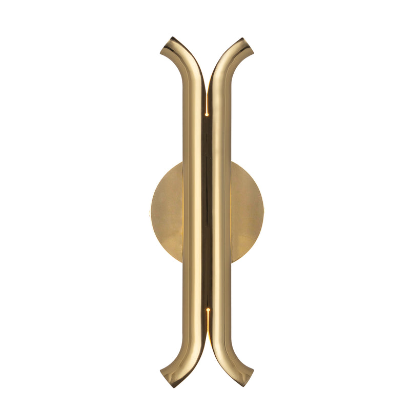 Husk 14-in Metallic Brass LED Wall Sconce - WS89714-MRB