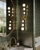 Juniper 29-in Brushed Gold/Opal Glass LED Vanity - VL55529-BG/OP