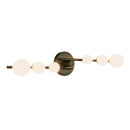 Juniper 29-in Black/Opal Glass LED Vanity - VL55529-BK/OP