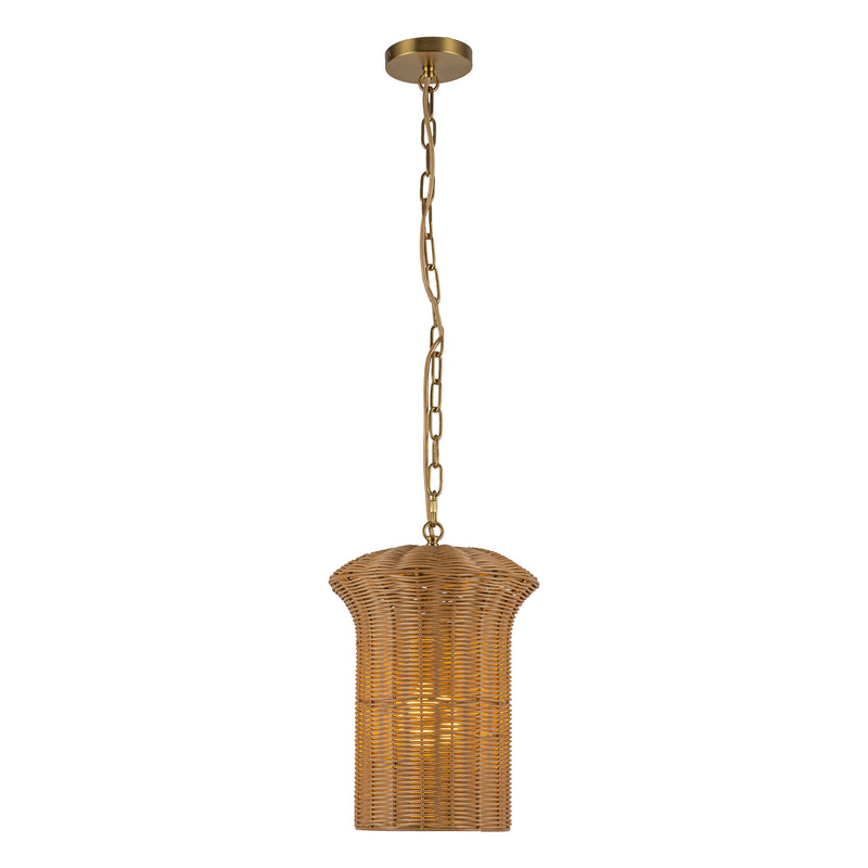 Kai 11-in Brushed Gold Socket Pendant - PD641011BG