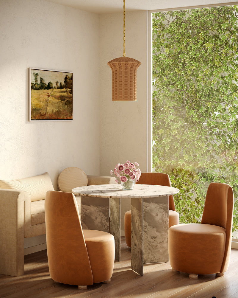 Kai 11-in Brushed Gold Socket Pendant - PD641011BG