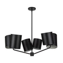Keiko 30-in Black 6 Lights Chandelier - CH58830-BK