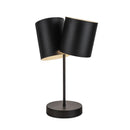 Keiko 14-in Black 2 Lights Table Lamp - TL58814-BK