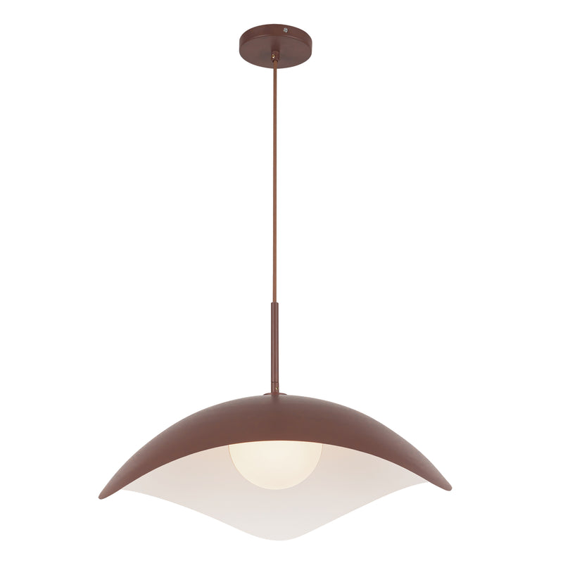 Kirby 22-in Burgundy Socket Pendant - PD55922-BGD