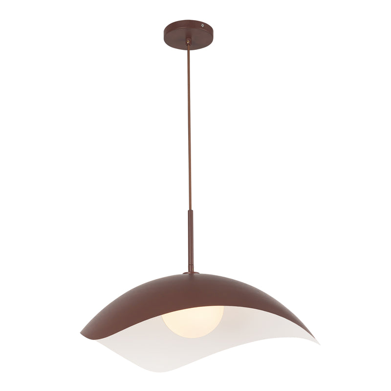 Kirby 22-in Burgundy Socket Pendant - PD55922-BGD