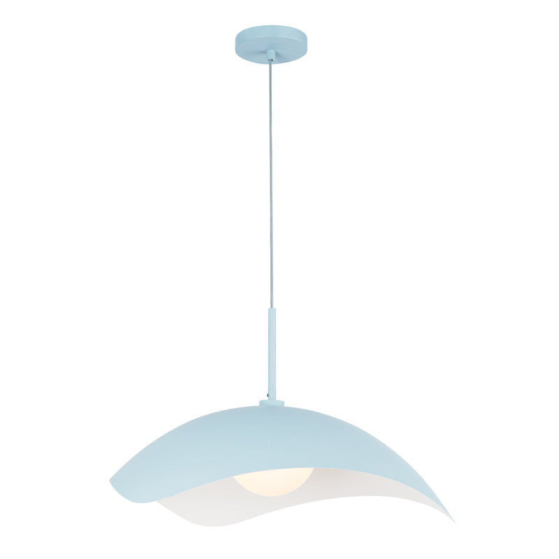 Kirby 22-in Cerulean Socket Pendant - PD55922-CER