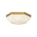 Krysta 12-in Brushed Gold/Opal Glass 2 Lights Flush Mount - FM424512BGOP