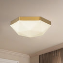 Krysta 12-in Brushed Gold/Opal Glass 2 Lights Flush Mount - FM424512BGOP