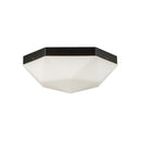 Krysta 12-in Matte Black/Opal Glass 2 Lights Flush Mount - FM424512MBOP
