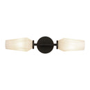 Krysta 20-in Matte Black/Opal Glass 2 Lights Wall Vanity - WV424720MBOP