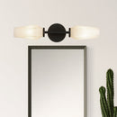 Krysta 20-in Matte Black/Opal Glass 2 Lights Wall Vanity - WV424720MBOP