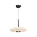 Kyoto 17-in Black/Glossy Opal Glass LED Pendant - PD37018-BK/GO-3WCCT-UNV