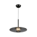 Kyoto 17-in Black/Smoked Glass LED Pendant - PD37018-BK/SM-3WCCT-UNV