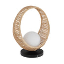 Lanai 16-in Black/Opal Glass LED Table Lamp - TL20616-BK/OP