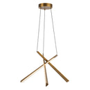 Lex 27-in Vintage Brass LED Chandelier - CH68127-VB-UNV