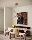 Lex 27-in Vintage Brass LED Chandelier - CH68127-VB-UNV