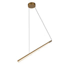 Lex 24-in Vintage Brass LED Linear Pendant - LP68124-VB-UNV