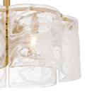 Maisie Fandelier 6 lights brushed gold - MAI3122BRG
