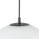 Marco 12-in Black/Opal Glass LED Pendant - PD43212-BK/OP-5CCT-UNV