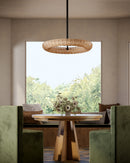 Maris 24-in Matte Black LED Chandelier - CH602024MB-UNV