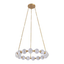 Marni 32-in Natural Brass LED Chandelier - CH321032NB-UNV-010